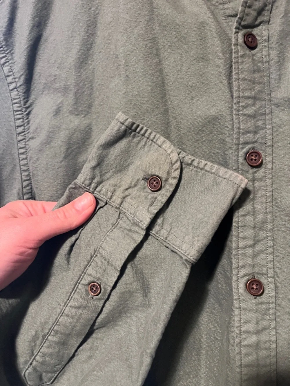 J. Crew Slim Untucked Olive Shirt